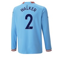 Manchester City Kyle Walker #2 Hjemmebanetrøje 2022-23 Langærmet
